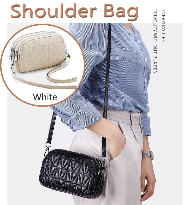 ショルダーバッグ 牛皮 ホワイト レザー シンプル 小物 スマホ カード 鍵 たばこ など n530拍卖