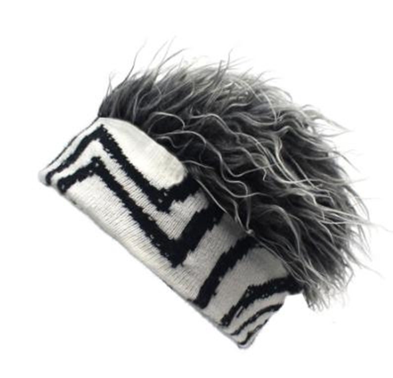 ウイッグキャップ グレー ニュアンス柄 ヘアバンドタイプ 帽子 カツラ ウィッグヘア 帽子 髪の毛付き ウィッグ付き カラーA拍卖