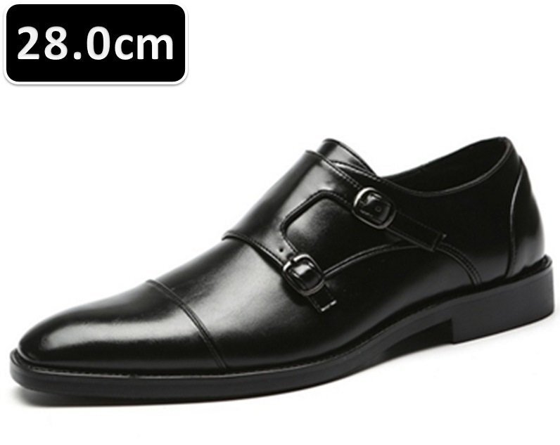 メンズ ビジネス レザー シューズ ブラック サイズ 28.0cm 革靴 靴 カジュアル 屈曲性 通勤 軽量 柔らかい 新品 【229】拍卖