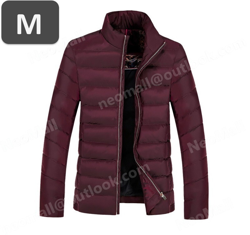 新品 メンズ ダウンジャケット レッド Mサイズ 【982】 白鴨のダウン90% ライトダウンジャケット 防寒 暖かい インポート品拍卖