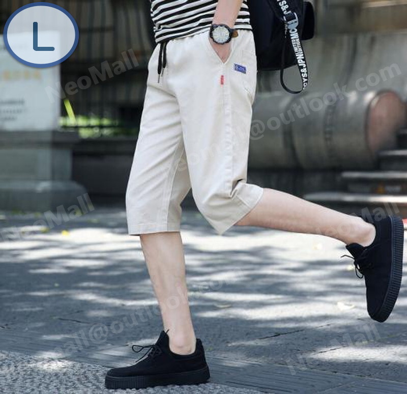 1スタ ☆ メンズ ハーフパンツ ホワイト サイズL 【090】拍卖