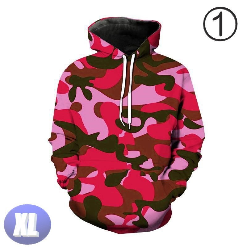 フード付き 迷彩パーカー カモフラ ピンク XL トレーナー アウター 防寒 n720拍卖