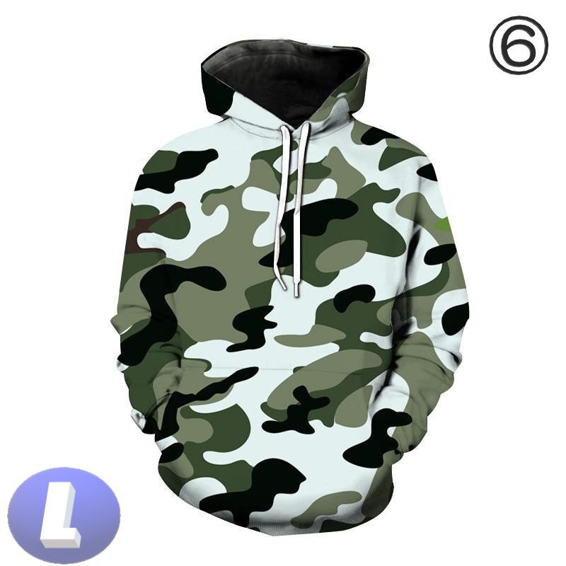 フード付き 迷彩パーカー カモフラ グリーン L トレーナー アウター 防寒 n720拍卖