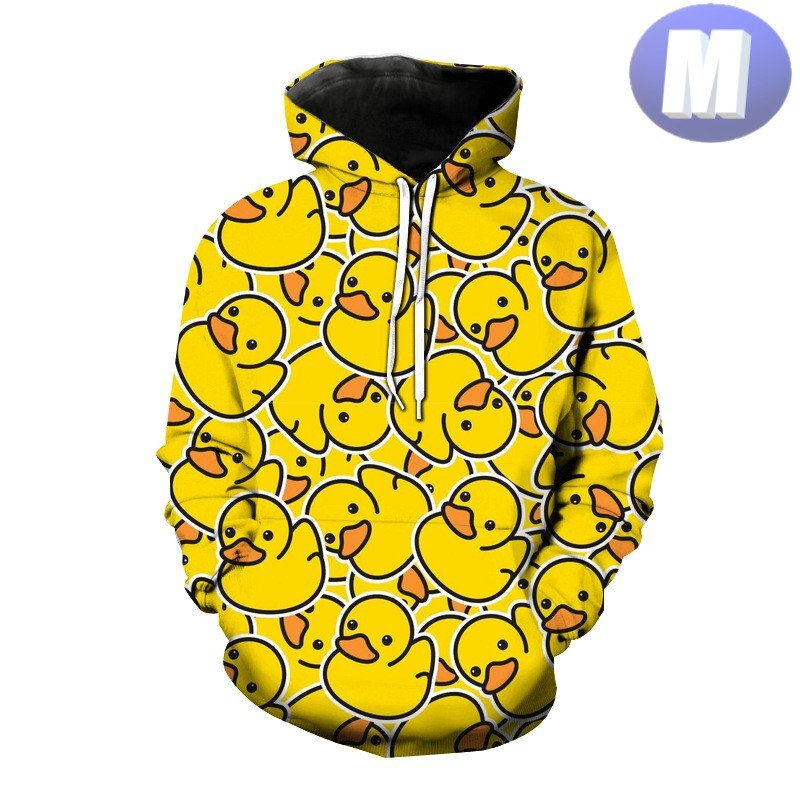 フード付き ゲームアヒルパーカー M トレーナー アウター 防寒 悟 黄色 イエロー n713拍卖