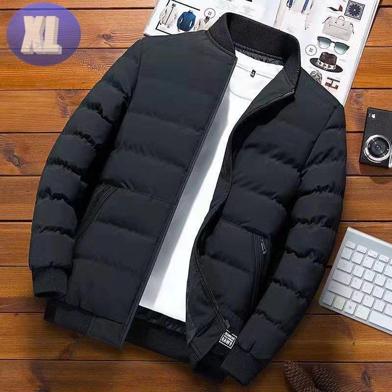 ダウンジャケット 中綿 ジャケットブラック XL フライトジャケット ブルゾン拍卖