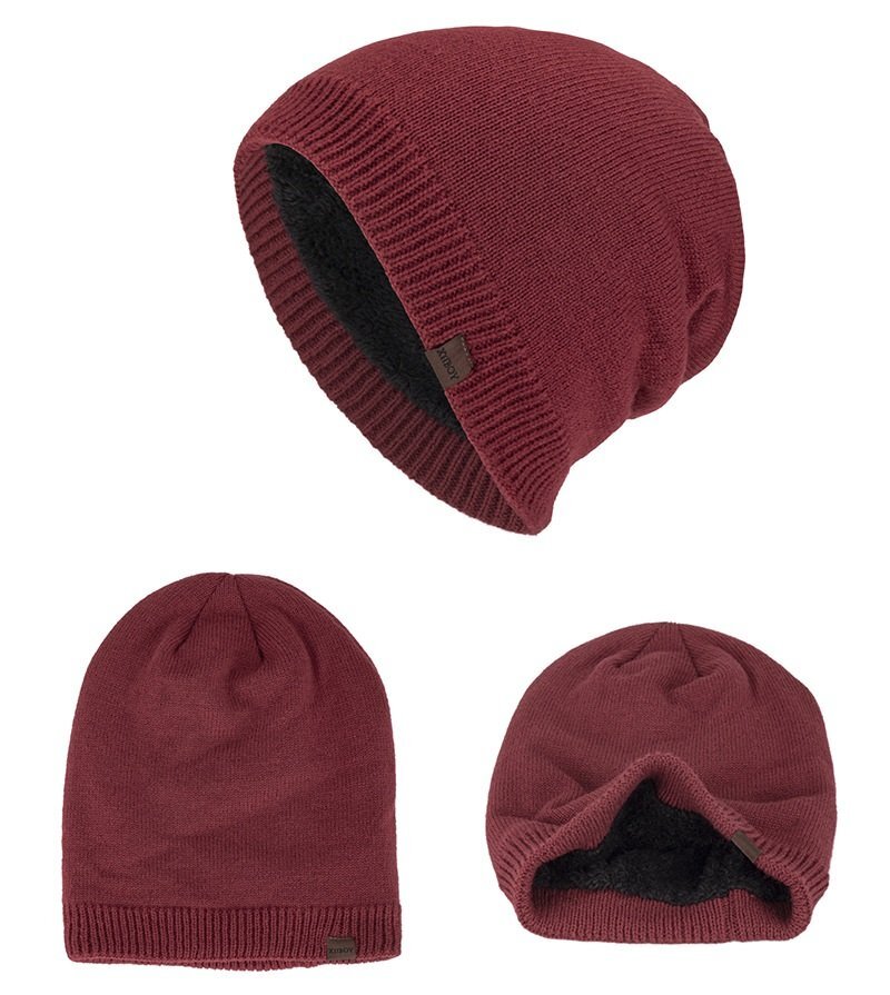ニットキャップ ニット帽 レッド ビーニー 帽子 アウトドア ユニセックス メンズ レディース 男女兼用 n804拍卖