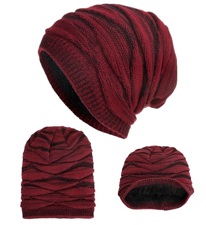 ニットキャップ ニット帽 ビーニー ワインレッド 帽子 アウトドア ユニセックス メンズ レディース 男女兼用 n597拍卖