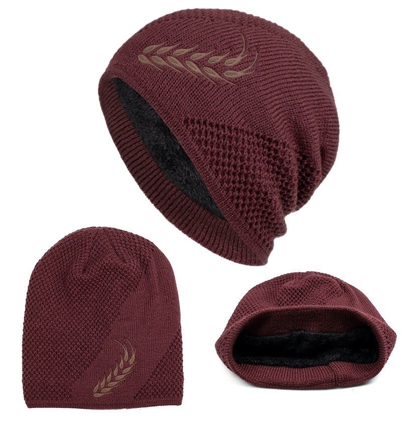 ニットキャップ ニット帽 ビーニー ワインレッド 帽子 アウトドア ユニセックス メンズ レディース 男女兼用 n593拍卖