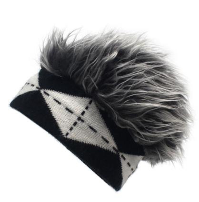 ウイッグキャップ グレー ニュアンス柄 ヘアバンドタイプ 帽子 カツラ ウィッグヘア 帽子 髪の毛付き ウィッグ付き カラーB拍卖