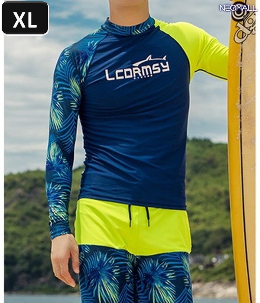 【369】メンズ ラッシュガード パンツ 上下セット XLサイズ 長袖 サーフィン シュノーケリングに! 水着 体型カバー UVカット 日よけ拍卖