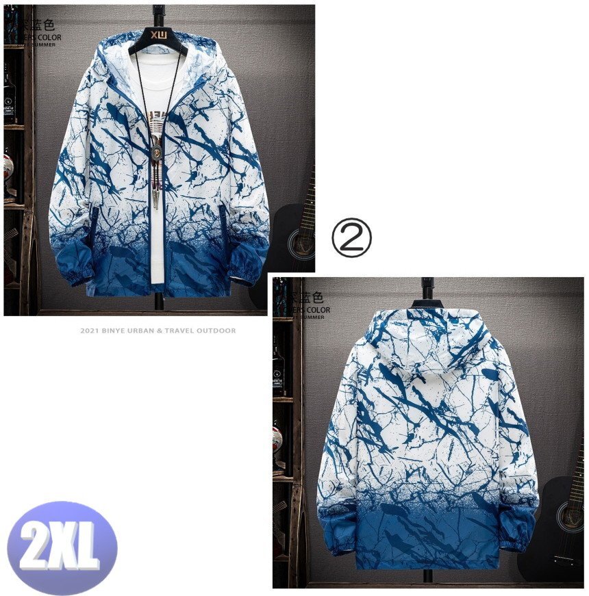 ウィンドブレーカー 折りたたみ コンパクト 2XL アウター ウェア スポーツ トレーニング フィットネス n729-2拍卖