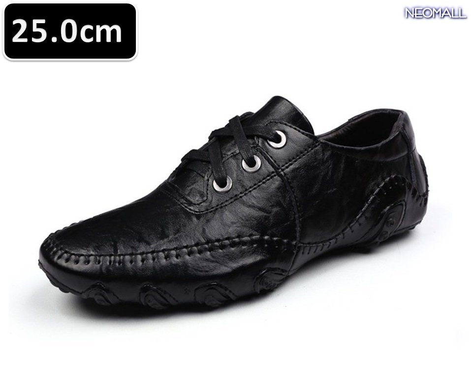 人気の品 ☆ メンズ ビジネス レザー シューズ ブラックA サイズ 25.0cm 革靴 靴 カジュアル 屈曲性 通勤 軽量 【403】拍卖