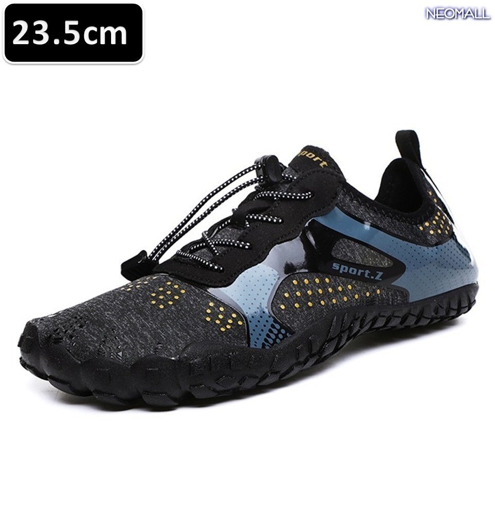 【マリンシューズ 387 ブラック 23.5cm 】パドルシューズ シュノーケリング 沢登り ネオプレーンシューズ ローカット 磯遊び 川遊び拍卖