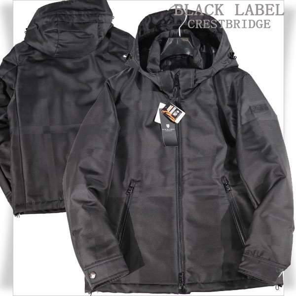 新品1円~★定価6.6万 BLACK LABEL ブラックレーベル クレストブリッジ 2WAY 防寒 高電子中綿 チェックパデッドパーカーブルゾン M◆9723◆拍卖