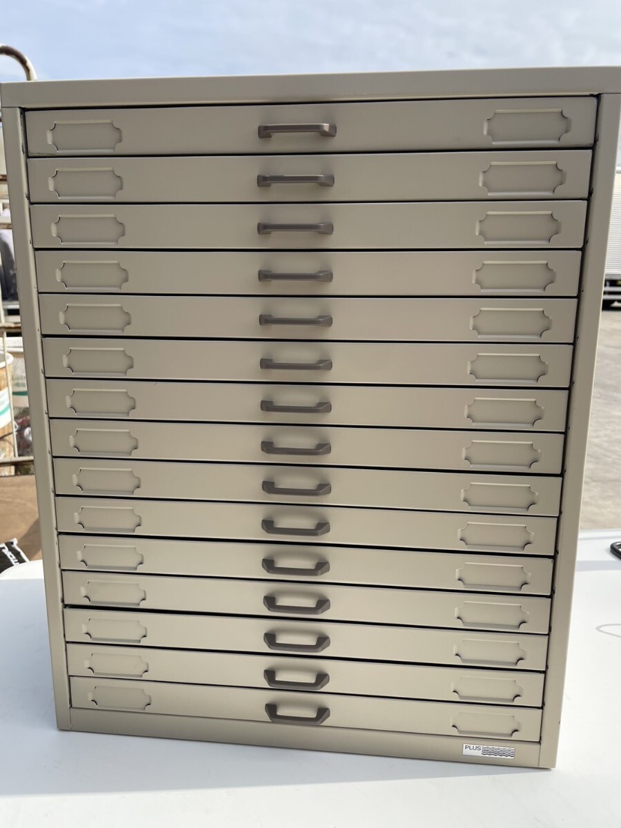 送料込み PLUS スチールケースボックス B4サイズ レターケース 15段拍卖