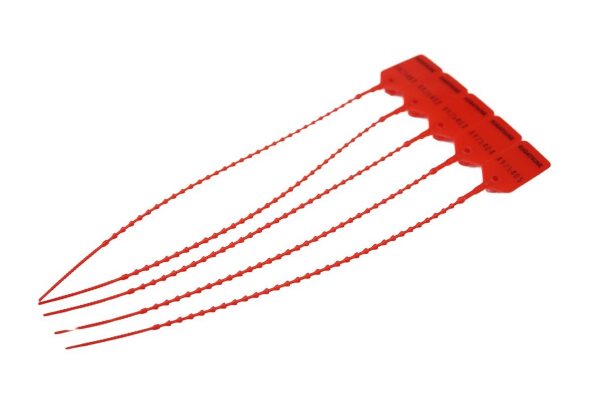 すり替え防止タグ 封印具 全長25cm x5本 送料込 5X-0716 拍卖