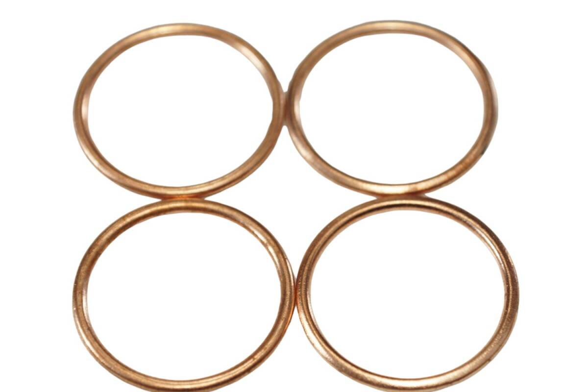 カワサキ純正部品 11061-1249 マフラーガスケット 33x37 4個セット Muffler gasket Genuine parts 送料込 4X-5379 Ninja 250 Ninja 400 Z25拍卖