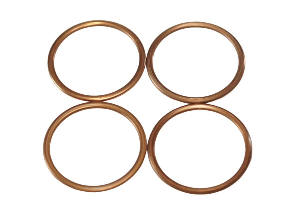 カワサキ純正部品 11061-1372 マフラーガスケット 33x37 4個セット Muffler gasket Genuine parts 送料込 4X-5380 Ninja ZX-25R Ninja ZX-4拍卖