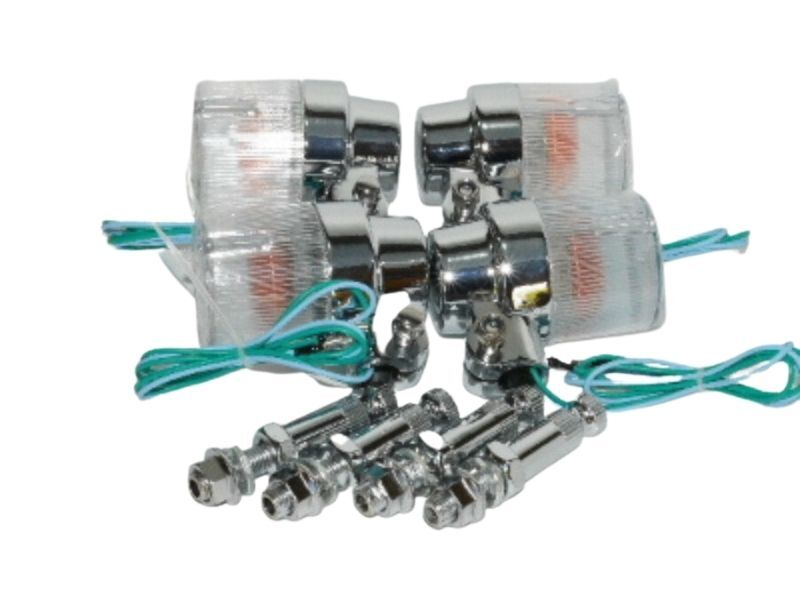 ヨーロピアンウインカー メッキボディ クリアレンズ デカヨーロピ 送料込 52-0683 拍卖