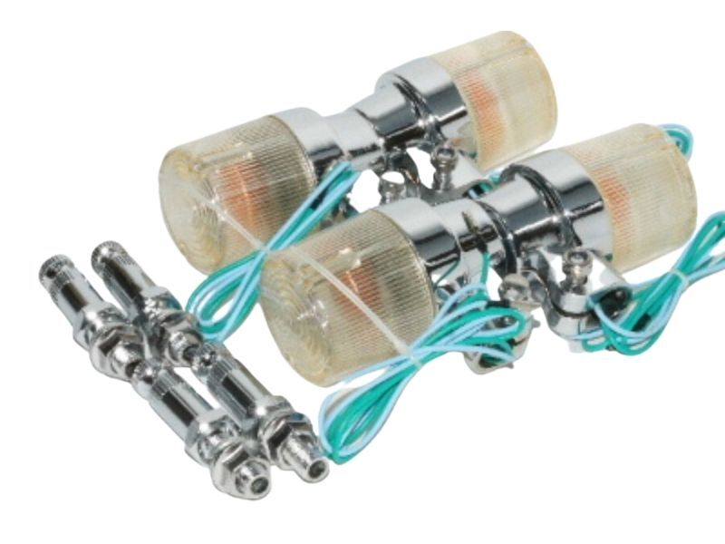 ヨーロピアンウインカー メッキボディ 黄ばみクリアレンズ デカヨーロピ 送料込 02-0684 拍卖