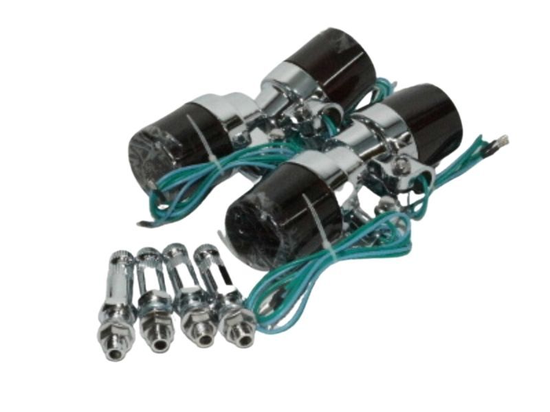 ヨーロピアンウインカー メッキボディ スモークレンズ デカヨーロピ 送料込 01-0685 拍卖