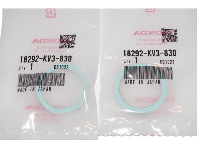 ホンダ純正部品 18291-KV3-830 マフラーガスケット 28x36 2個セット Muffler gasket Genuine parts 送料込 2X-5020 NSR250 NSR250R 拍卖