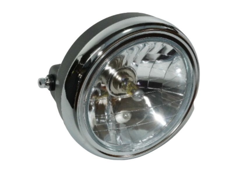 ブラック ヘッドライト 180パイ ガラス HeadLight Clear lens 送料込 67-1797 ZRX400 ゼファー JADE バリオス CB750F 拍卖