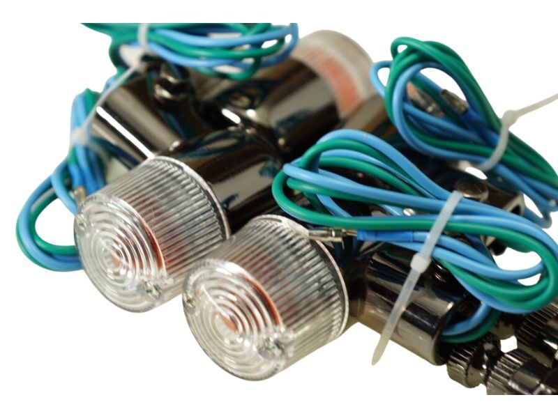 アルミ 160 ミニヨーロピ ウインカー クリア 黒メッキ ヨーロピアン 送料込 33-0944 拍卖