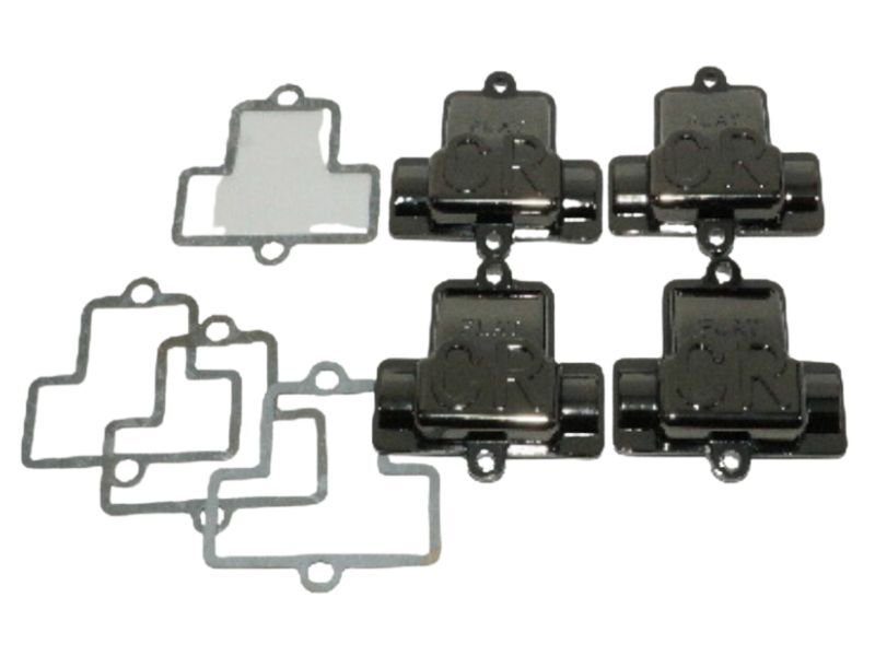 FCR キャブレター トップ カバー スモール用黒メッキ X4個 送料込 59-0305 CBX400F CB750 CBR400F CB400SF 拍卖