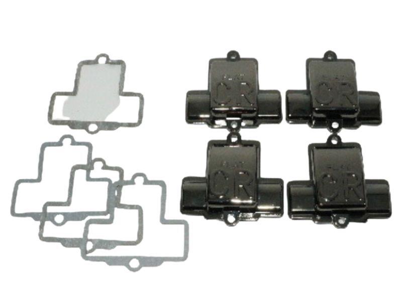 FCR キャブレター トップ カバー ラージ用黒メッキ X4個 送料込 56-0321 ZRX1200 ゼファー1100 拍卖