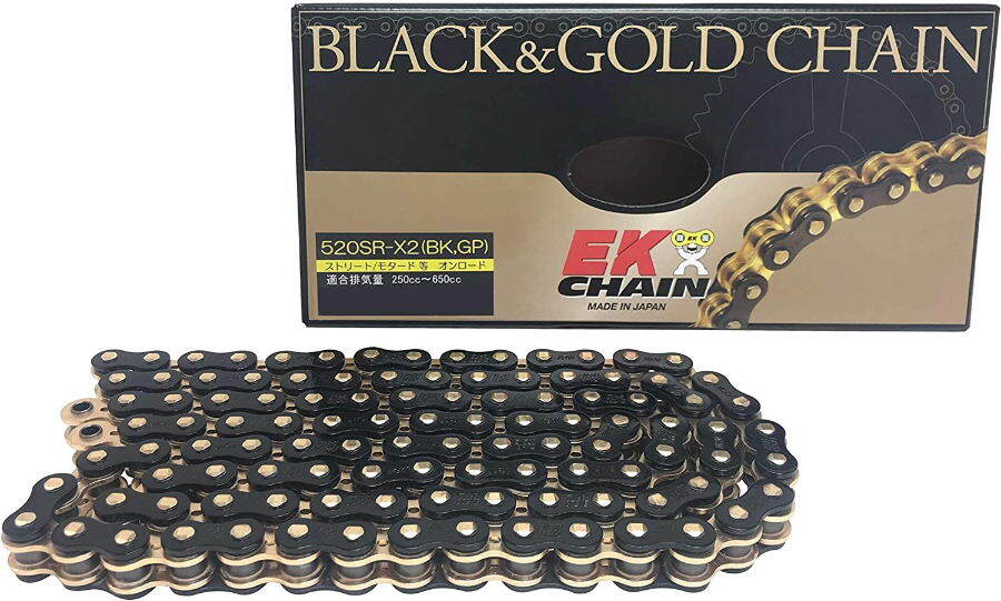 EK エヌマ チェーン 520SRX2 BLK&GLD 114L MLJ Chain 送料込 00-0639 レブル300 CB400F 400X CBR400R VT400S 拍卖