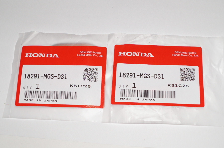 ホンダ純正部品 18291-MGS-D31 マフラーガスケット 29x41 46x58 2個セット Muffler gasket Genuine parts 送料込 2X-5028 NC700X CTX700N N拍卖