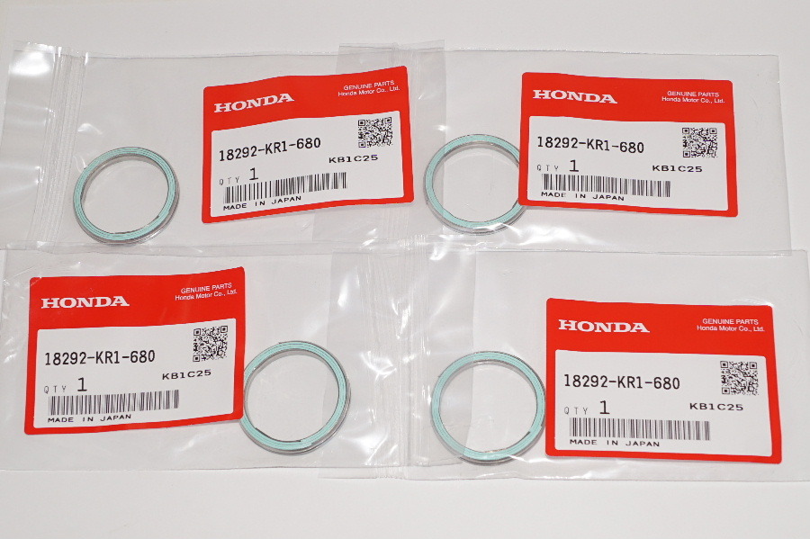 ホンダ純正部品 18292-KR1-680 マフラーガスケット 29x36 4個セット Muffler gasket Genuine parts 送料込 4X-5015 MBX50 NS-1 TLM220 NS12拍卖