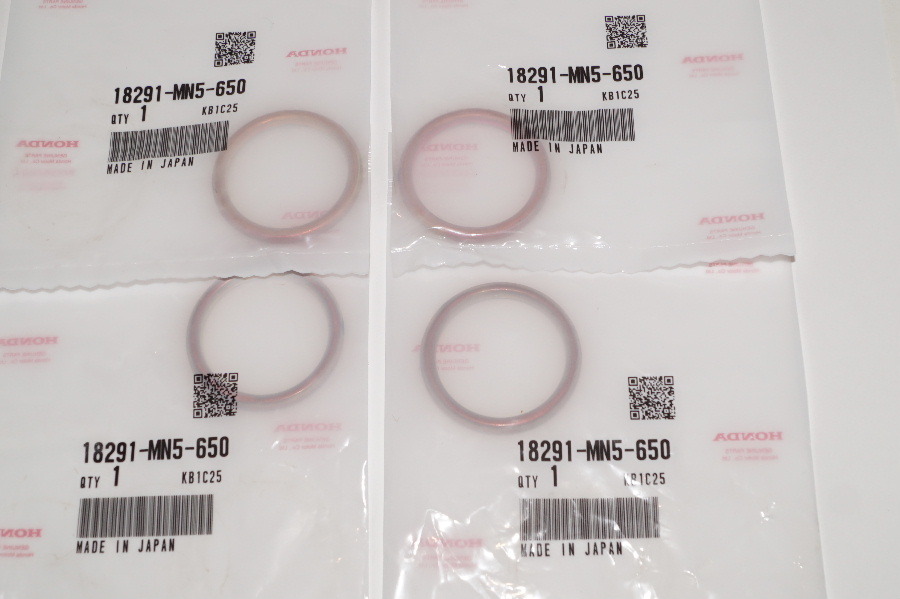 ホンダ純正部品 18291-MN5-650 マフラーガスケット 32x40 4個セット Muffler gasket Genuine parts 送料込 4X-5018 XL250R CB90 JADE250 レ拍卖