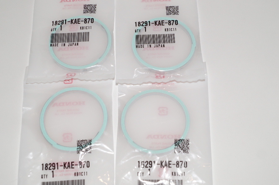 ホンダ純正部品 18291-KAE-870 マフラーガスケット 47x53 4個セット Muffler gasket Genuine parts 送料込 4X-5023 CMR250R CRM250AR 拍卖