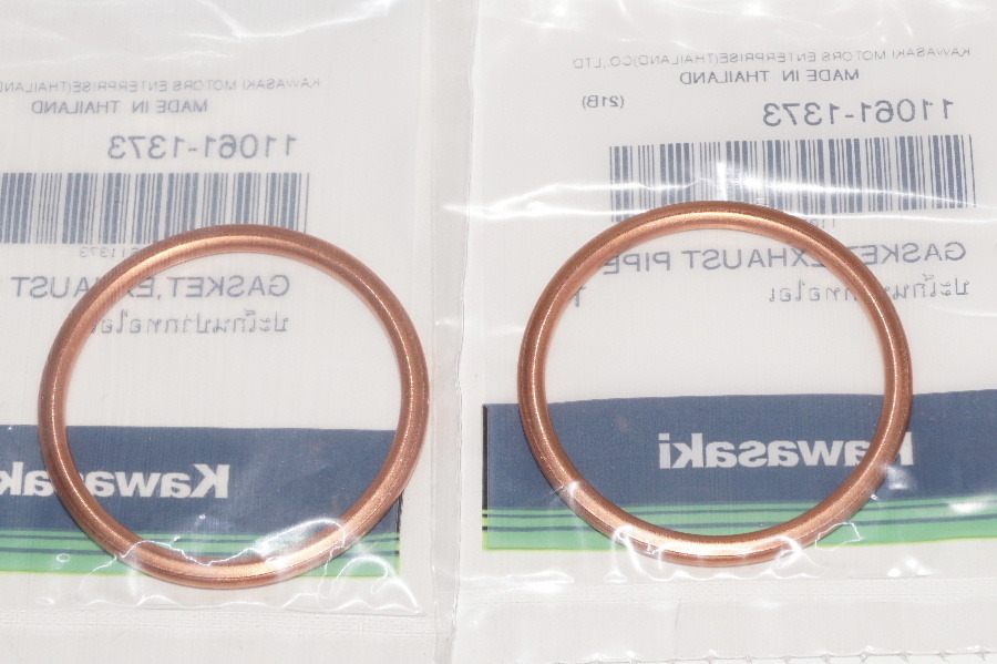 カワサキ純正部品 11061-1373 マフラーガスケット 36x41 2個セット Muffler gasket Genuine parts 送料込 2X-5064 ヴェルシス1000 ZX1000B拍卖