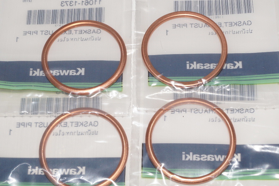 カワサキ純正部品 11061-1373 マフラーガスケット 36x41 4個セット Muffler gasket Genuine parts 送料込 4X-5064 ヴェルシス1000 ZX1000B拍卖