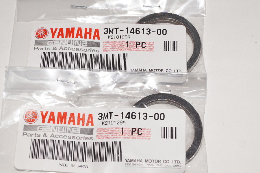 ヤマハ純正部品 3MT-14613-00 マフラーガスケット 31x39 2個セット Muffler gasket Genuine parts 送料込 2X-5032 GT50 YSR50 チャッピー 拍卖