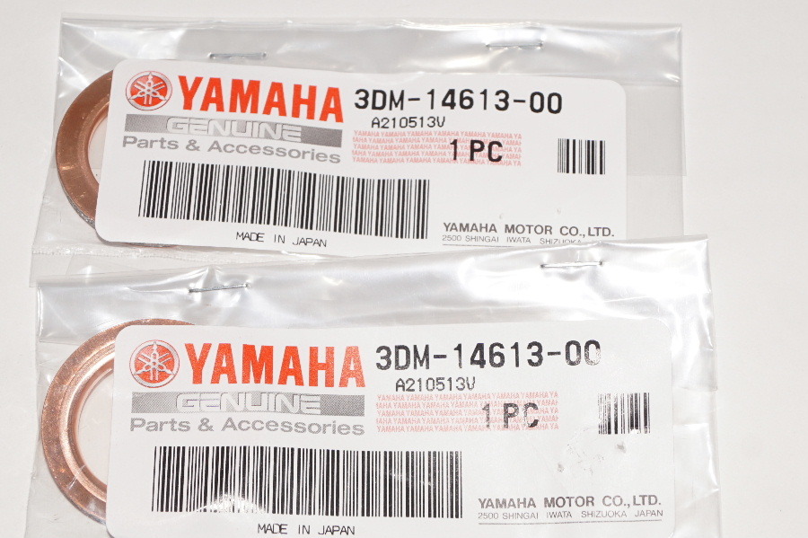 ヤマハ純正部品 3DM-14613-00 マフラーガスケット 22x33 2個セット Muffler gasket Genuine parts 送料込 2X-5039 ビーノ4スト ボックス ビ拍卖