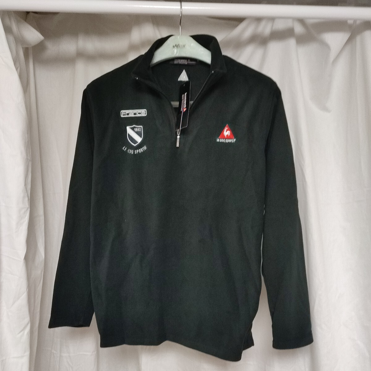 le coq sportif ハーフジップ フリース ルコックスポルティフXLサイズ 黒 ブラック 拍卖