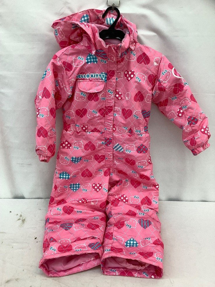 IGNIO/サンリオ ハローキティ/スキーウェア/ジャンプスーツ/子供用/110cm 汚れ有/ACB 中古品拍卖