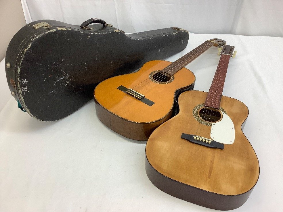 Burns Luxor/信濃 アコースティックギター クラシックギター 2点まとめ 動作未確認/傷等あり ACB 中古品拍卖