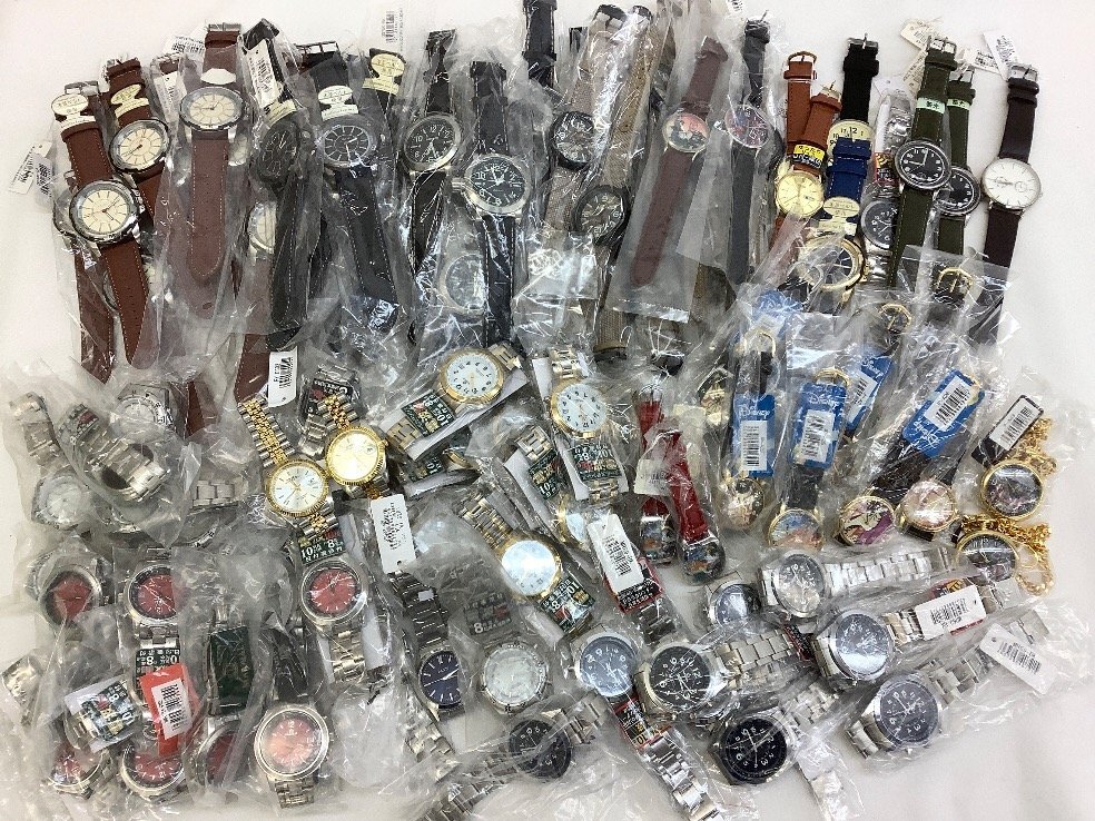 腕時計まとめ/懐中時計/ミリタリー風/浮世絵/浅草/電波/メタル/メンズ 約100個 不動品/現状 ACB ジャンク品拍卖