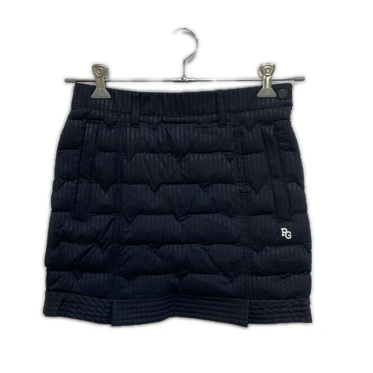 coco 中古 パーリーゲイツ PEARLY GATES レディース スカート 0(S) 濃紺 ネイビー 中綿 Dカン付き レターパックプラス発送可 108496拍卖