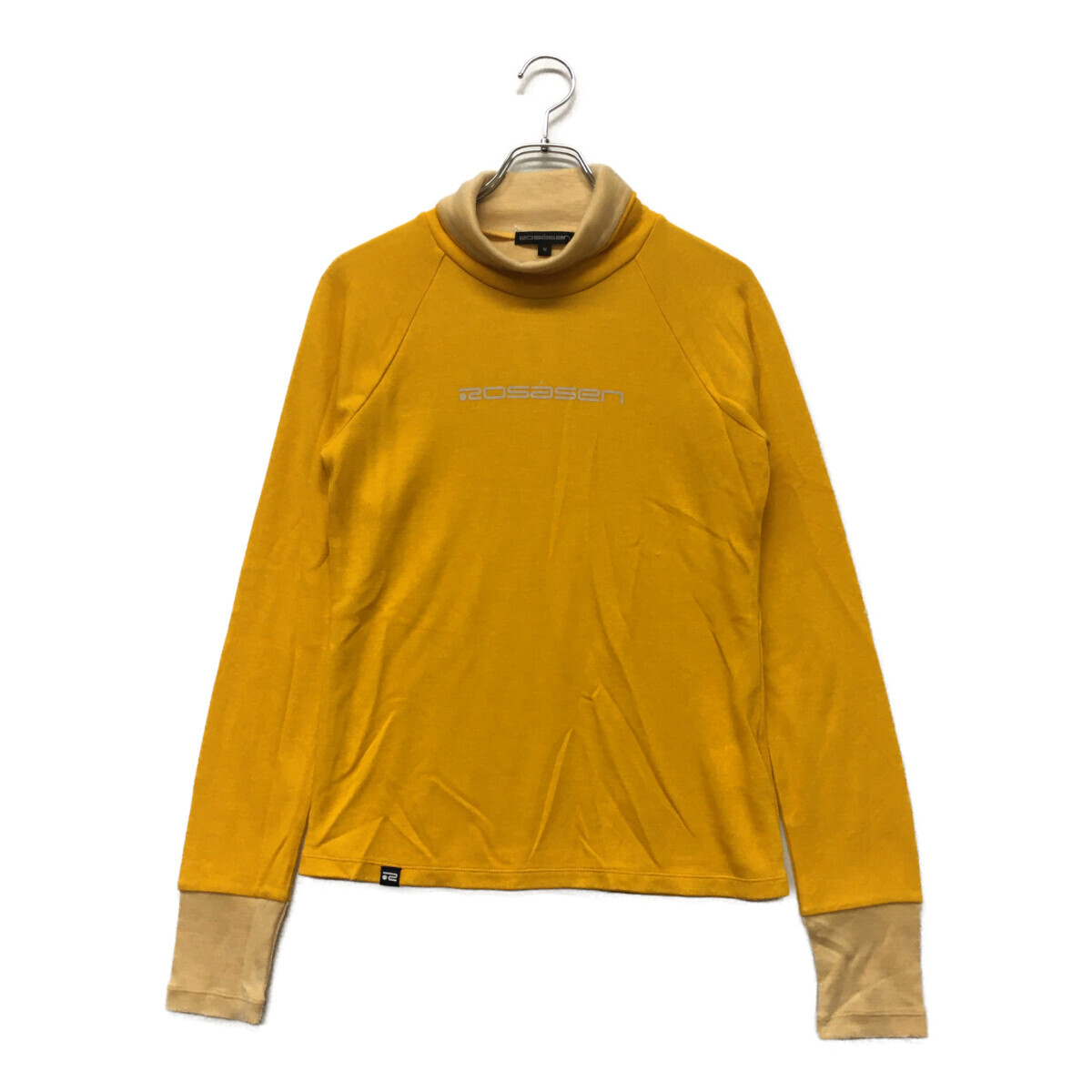 coco 中古【SALE】ロサーセン ROSASEN レディース 長袖シャツ M 黄 イエロー タートルネック 秋冬 レターパックプラス発送可 102616拍卖