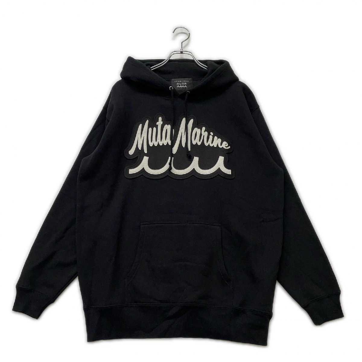 coco 未使用品 ムータマリン muta MARINE メンズ パーカー XL 黒 ブラック アカンサス ACANTHUS 裏起毛 103962拍卖