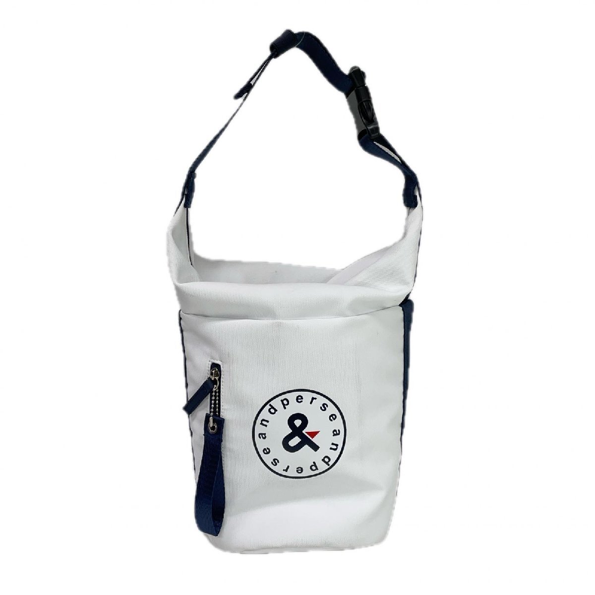 coco 中古 アンパスィ and per se カートバッグ ホワイト 白 保冷バッグ ラウンドバッグ レターパックプラス発送可 K022061拍卖