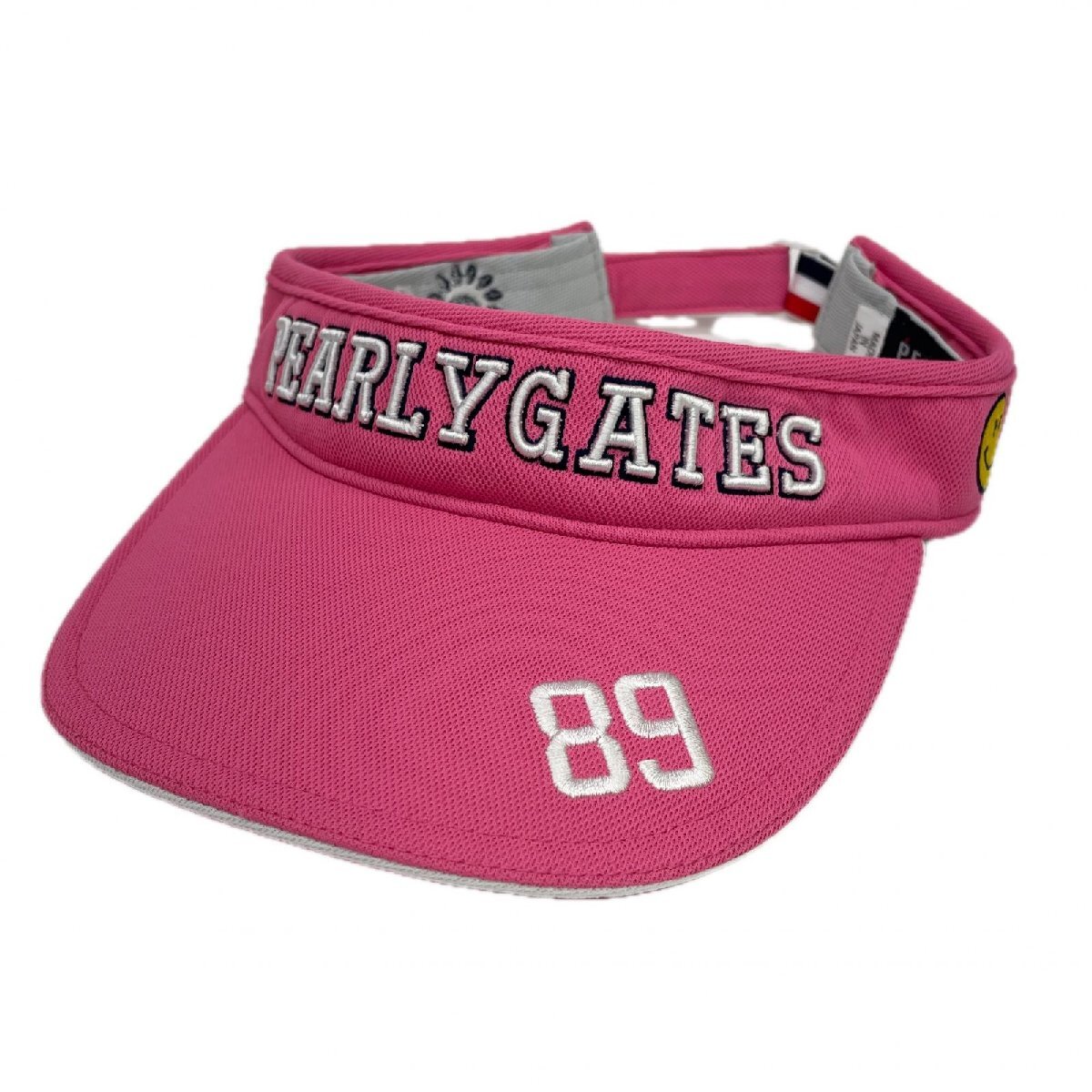 coco 中古【値下げ】 パーリーゲイツ PEARLY GATES サンバイザー ピンク カポレイゴルフクラブ限定 レターパックプラス発送可 K020599拍卖