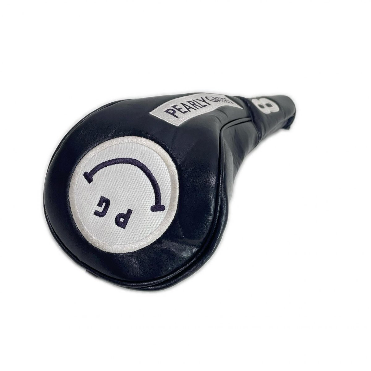 coco 中古 パーリーゲイツ PEARLY GATES ヘッドカバー 紺 ドライバー用 1W PGスマイル ニコちゃん マグネット開閉 K024956拍卖