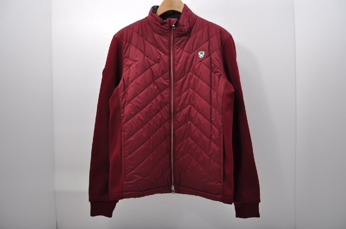 coco 中古【SALE】セントアンドリュース StANDREWS メンズ ブルゾン LL エンジ 長袖 ニット 中綿入り レターパックプラス発送可 84153拍卖